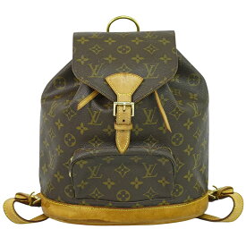 本物 ルイヴィトン LOUIS VUITTON LV モンスリ MM リュックサック バックパック モノグラム ブラウン M51136 ビトン バッグ 中古・