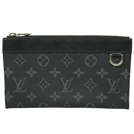 本物 ルイヴィトン LOUIS VUITTON LV ポシェット ディスカバリー PM モノグラム エクリプス クラッチバッグ ブラック グレー M44323 ビトン バッグ 中古・