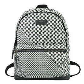 本物 ジミーチュウ JIMMY CHOO ウィルマー ハウンドトゥース リュックサック バックパック ウール ブラック ホワイト Wilmer バッグ 中古・