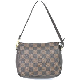本物 ルイヴィトン LOUIS VUITTON LV トゥルースメイクアップ ダミエ エベヌ アクセサリーポーチ ハンドバッグ ブラウン N51982 ビトン バッグ 中古