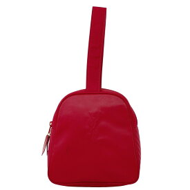 本物 イヴ サンローラン YVES SAINT LAURENT YSL ナイロン ハンドバッグ レッド バッグ 中古・