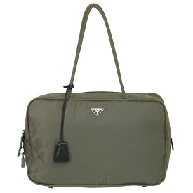 本物 プラダ PRADA ナイロン トートバッグ ハンドバッグ グレー バッグ 中古・