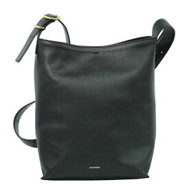 本物 ジル サンダー JIL SANDER カンノーロ ショルダーバッグ トートバッグ ポシェット レザー ブラック J07WD0063 Cannolo バッグ 中古・