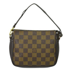 本物 ルイヴィトン LOUIS VUITTON LV トゥルースメイクアップ ダミエ エベヌ アクセサリーポーチ ハンドバッグ ブラウン N51982 ビトン バッグ 中古・