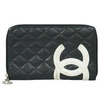 楽天市場】chanel シャネル カンボンライン ラウンドファスナー 長財布  