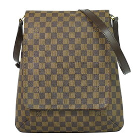 本物 ルイヴィトン LOUIS VUITTON LV ミュゼット ダミエ エベヌ ショルダーバッグ ポシェット ブラウン N51302 Musette ビトン バッグ 中古・