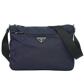 本物 プラダ PRADA ナイロン ショルダーバッグ ポシェット ネイビー バッグ 中古・