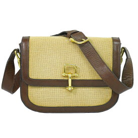 本物 セリーヌ CELINE キャンバス ショルダーバッグ ベージュ バッグ 中古・
