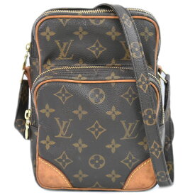 本物 ルイヴィトン LOUIS VUITTON LV アマゾン モノグラム ショルダーバッグ ポシェット ブラウン M45236 Amazon ビトン バッグ 中古