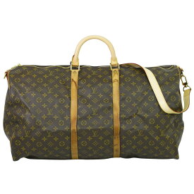 本物 ルイヴィトン LOUIS VUITTON LV キーポルバンドリエール 60 モノグラム 2WAY ボストンバッグ ブラウン M41412 ビトン バッグ 中古・