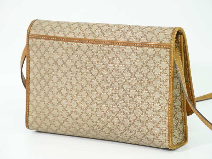 楽天市場】本物 セリーヌ CELINE マカダム ショルダーバッグ  