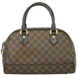 本物 ルイヴィトン LOUIS VUITTON LV ドゥオモ ダミエ エベヌ ハンドバッグ ブラウン N60008 Duomo ビトン バッグ 中古・