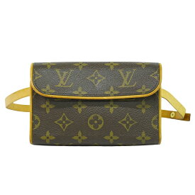 本物 ルイヴィトン LOUIS VUITTON LV ポシェット フロランティーヌ モノグラム ウエストポーチ ブラウン M51855 ビトン バッグ 中古・