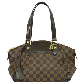本物 ルイヴィトン LOUIS VUITTON LV ヴェローナ PM ダミエ エベヌ トートバッグ ハンドバッグ ブラウン N41117 Verona ビトン バッグ 中古・