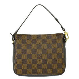 本物 ルイヴィトン LOUIS VUITTON LV トゥルースメイクアップ ダミエ エベヌ アクセサリーポーチ ハンドバッグ ブラウン N51982 ビトン バッグ 中古・