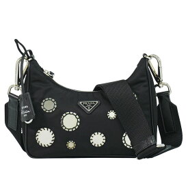 本物 プラダ PRADA Re-Edition 2005 ショルダーバッグ ポシェット ナイロン ブラック バッグ 中古・