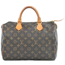 本物 ルイヴィトン LOUIS VUITTON LV 旧型 スピーディ 30 モノグラム ミニボストンバッグ ハンドバッグ ブラウン M41526 Speedy ビトン バッグ 中古