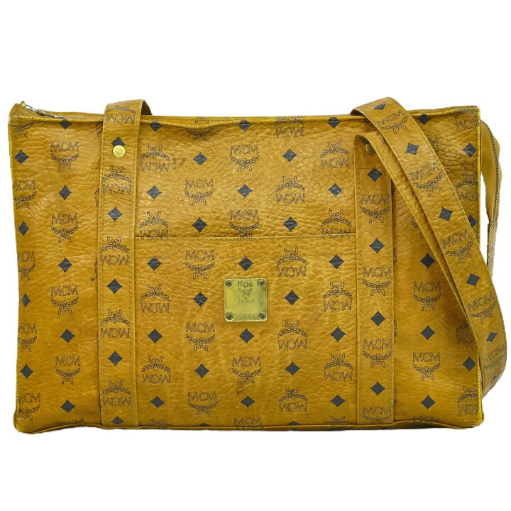 本物 エムシーエム MCM ヴィセトス ショルダーバッグ トートバッグ PVC  