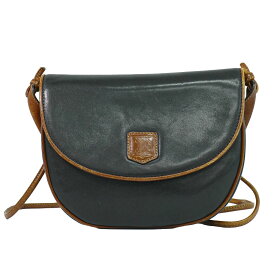 本物 セリーヌ CELINE レザー ショルダーバッグ ポシェット ブラック バッグ 中古・