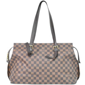 本物 ルイヴィトン LOUIS VUITTON LV チェルシー ダミエ エベヌ ショルダーバッグ トートバッグ ブラウン N51119 Chelsea ビトン バッグ 中古