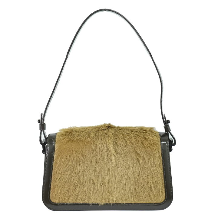 楽天市場】本物 セリーヌ CELINE ファー レザー ショルダーバッグ 