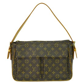 本物 ルイヴィトン LOUIS VUITTON LV ヴィバ シテ PM モノグラム ショルダーバッグ ハンドバッグ ブラウン M51163 Viva Cite ビトン バッグ 中古