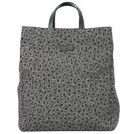 本物 グッチ GUCCI レオパード ヒョウ柄 トートバッグ ハンドバッグ キャンバス グレー 341739 バッグ 中古・