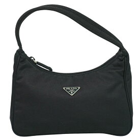 本物 プラダ PRADA ナイロン ハンドバッグ ポーチ ブラック バッグ 中古・