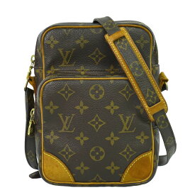 本物 ルイヴィトン LOUIS VUITTON LV アマゾン モノグラム ショルダーバッグ ポシェット ブラウン M45236 Amazon ビトン バッグ 中古
