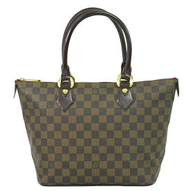 本物 ルイヴィトン LOUIS VUITTON LV サレヤ PM ダミエ エベヌ トートバッグ ハンドバッグ ブラウン N51183 Saleya ビトン バッグ 中古・
