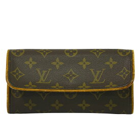 本物 ルイヴィトン LOUIS VUITTON LV ポシェットツイン PM モノグラム ポーチ 小物入れ ブラウン M51854 ビトン バッグ 中古・