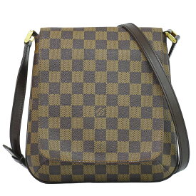 本物 ルイヴィトン LOUIS VUITTON LV ミュゼット サルサ ロング ダミエ エベヌ ショルダーバッグ ポシェット ブラウン N51300 ビトン バッグ 中古・