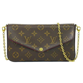 本物 ルイヴィトン LOUIS VUITTON LV 旧型 ポシェット フェリシー モノグラム チェーン ショルダーバッグ ポシェット ブラウン M61276 ビトン バッグ 中古・
