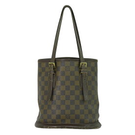 本物 ルイヴィトン LOUIS VUITTON LV マレ ダミエ エベヌ ショルダーバッグ トートバッグ ブラウン N42240 Marais ビトン バッグ 中古・