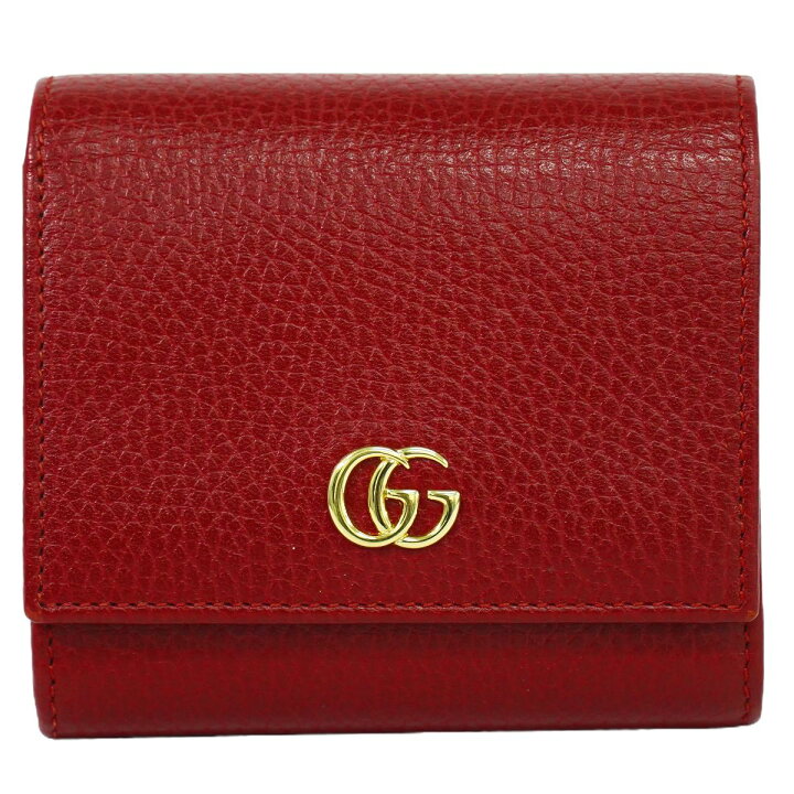 楽天市場】本物 グッチ GUCCI GGマーモント 二つ折り 折財布 