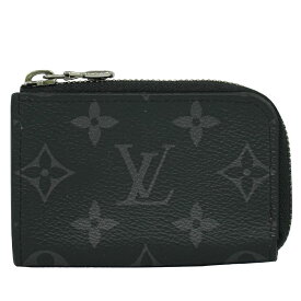 本物 ルイヴィトン LOUIS VUITTON LV ポルトモネ ジュール モノグラム エクリプス コインケース ブラック グレー M63536 ビトン 財布 ウォレット 中古・