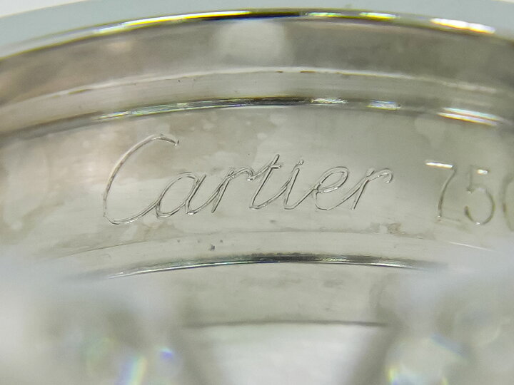 楽天市場】本物 カルティエ Cartier 2C 750 WG リング 指輪 47 6.5号  