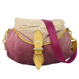 本物 ルイヴィトン LOUIS VUITTON LV サンシャイン モノグラム デニム ショルダーバッグ ポシェット ローズ M40413 Sunshine ビトン バッグ 中古・