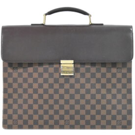 本物 ルイヴィトン LOUIS VUITTON LV アルトナ GM ダミエ エベヌ ビジネスバッグ ハンドバッグ ブリーフケース ブラウン N53312 Altona ビトン バッグ 中古