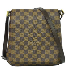 本物 ルイヴィトン LOUIS VUITTON LV ミュゼット サルサ ロング ダミエ エベヌ ショルダーバッグ ポシェット ブラウン N51300 ビトン バッグ 中古・