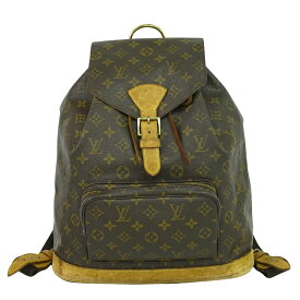 本物 ルイヴィトン LOUIS VUITTON LV モンスリ GM モノグラム リュックサック バックパック ブラウン M51135 ビトン バッグ 中古・