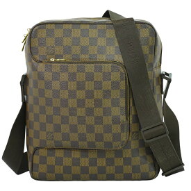 本物 ルイヴィトン LOUIS VUITTON LV オラフ MM ダミエ エベヌ ショルダーバッグ ポシェット ブラウン N41441 Olav ビトン バッグ 中古・