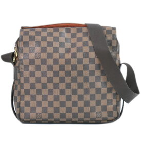 本物 ルイヴィトン LOUIS VUITTON LV ナヴィグリオ ダミエ エベヌ ショルダーバッグ メッセンジャーバッグ ブラウン N45255 Naviglio ビトン バッグ 中古