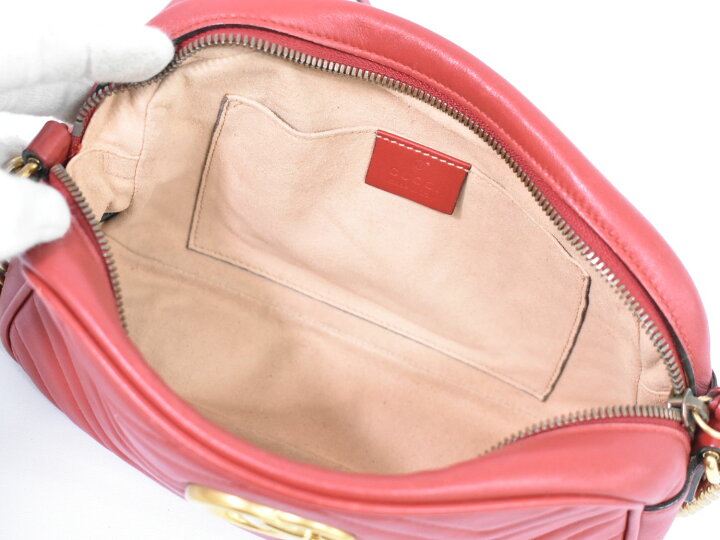 楽天市場】本物 グッチ GUCCI GGマーモント キルティング スモール  