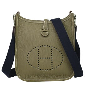 本物 エルメス HERMES エヴリン TPM トリヨンクレマンス レザー ショルダーバッグ ポシェット B刻 2023年 エトゥープ Evelyne バッグ 中古・