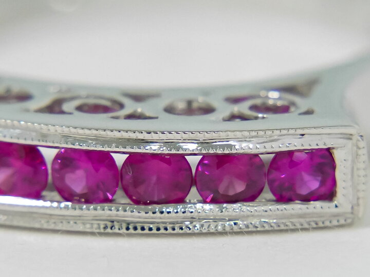 楽天市場】本物 ルビー 0.80ct K18 YG WG リング 指輪 16号 ホワイト  