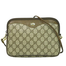 本物 グッチ GUCCI オールドグッチ GGスプリーム ショルダーバッグ ポシェット ベージュ バッグ 中古・