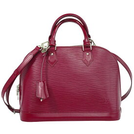 本物 ルイヴィトン LOUIS VUITTON LV アルマ PM エピ レザー 2WAY ショルダーバッグ ハンドバッグ フューシャ M40490 Alma ビトン バッグ 中古・