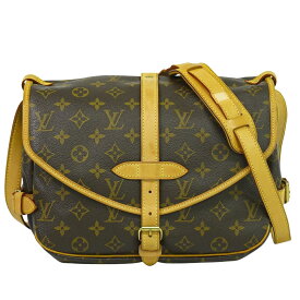 本物 ルイヴィトン LOUIS VUITTON LV ソミュール 30 モノグラム ショルダーバッグ ポシェット ブラウン M42256 Saumur ビトン バッグ 中古・
