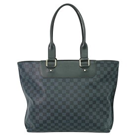 本物 ルイヴィトン LOUIS VUITTON LV カバヴォワヤージュ ダミエ コバルト ショルダーバッグ トートバッグ ブラック ブルー N41397 ビトン バッグ 中古・